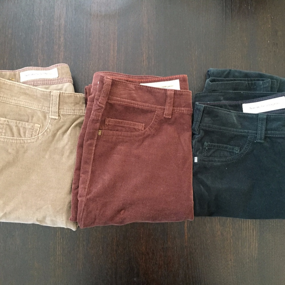 Anthropologie corduroy pilcro leggings